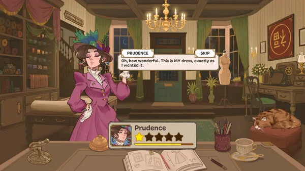 A Dressmaker customer presenting a commission